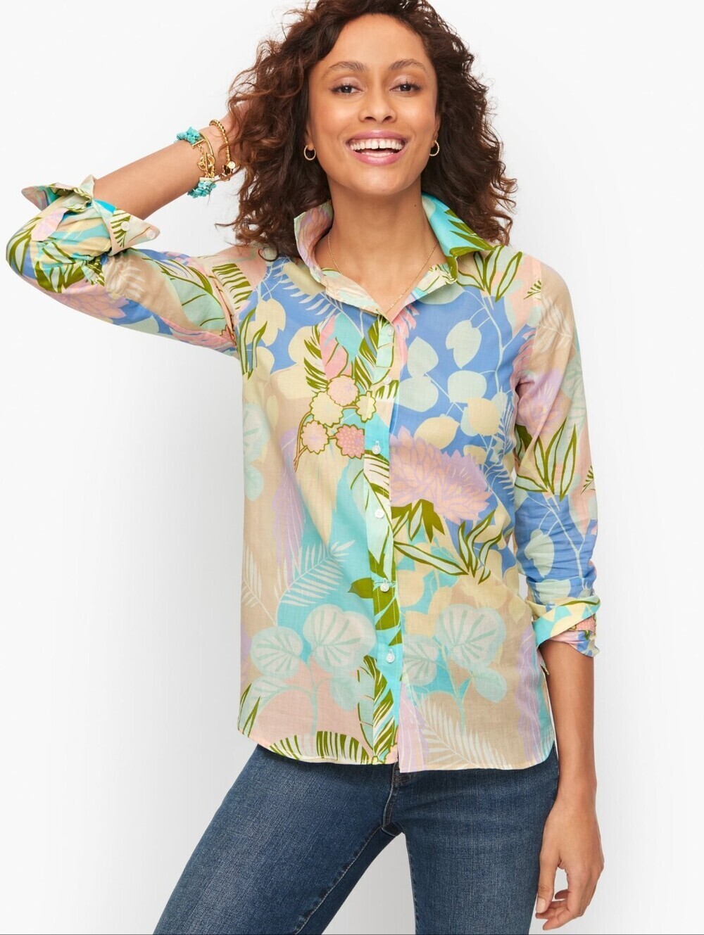 Talbots Pastel Button Down Shirt